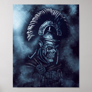 ✪ Roman Centuron Skull Mittelalterliche Fantasieku Poster