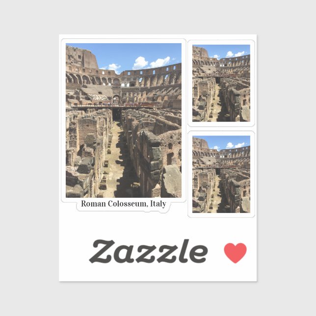 Roman Colosseum, Italien Fotografie Vinyl Sticker (Blatt)