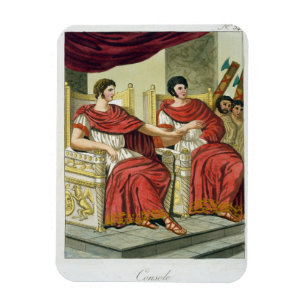 Roman Consuls, aus 'L'Antica Roma', 1825 (Farbe Magnet