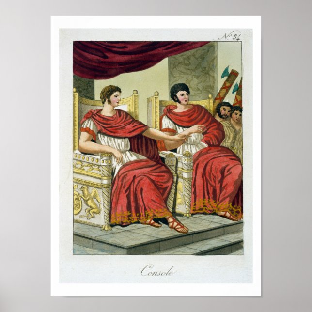 Roman Consuls, aus 'L'Antica Roma', 1825 (Farbe Poster (Vorne)