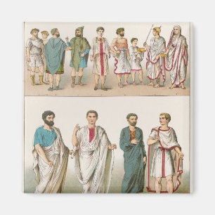 Roman Dress, aus 'Trachten der Voelker', 1864 Magnet