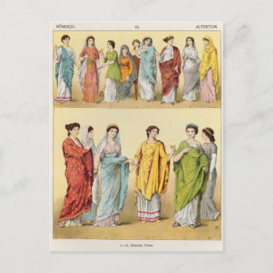 Roman Dress Postkarte