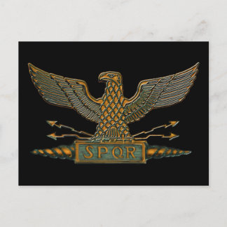 Roman Eagle Copper Finish Postkarte