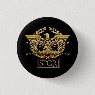 Roman Empire Aquila Eagle Button