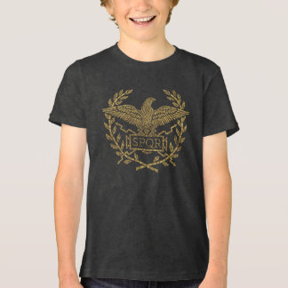 Roman Empire Eagle Mosaic Emblem Tri-Blend Shirt