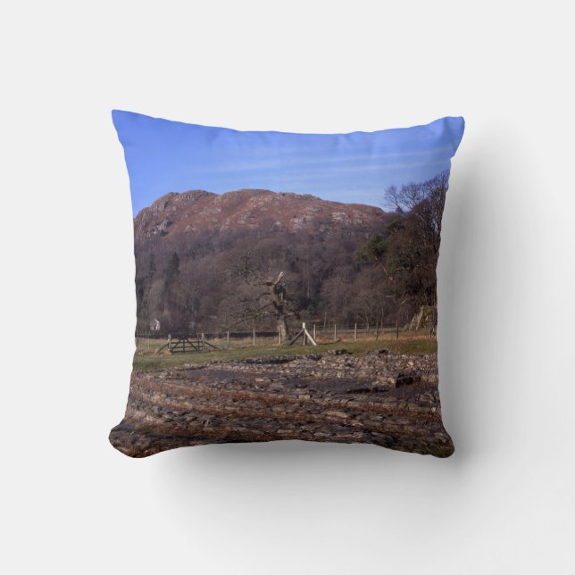 Roman Fort Ambleside Cumbria Postcard Kissen (Vorderseite)