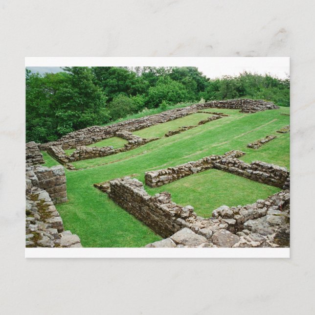 Roman Fort über die Hadrianmauer Postkarte (Vorderseite)