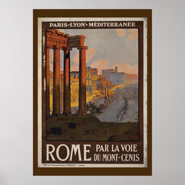 Roman Forum Vintage Reisewerbung Poster (Vorne)