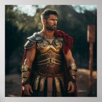 Roman General Maximus als Gladiator Poster verklei