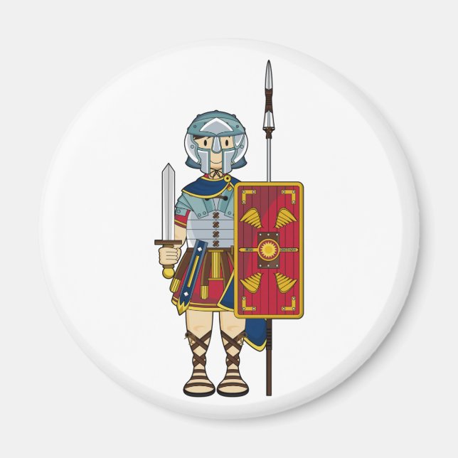 Roman Gladiator mit Magnet (Vorne)