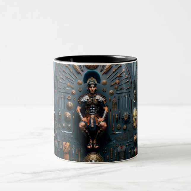 Roman Gladiator Valor Zweifarbige Tasse (Mittel)