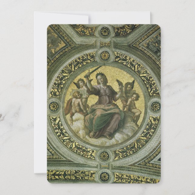 Roman Goddess Justice mit Engeln von Raphael (Vorderseite)