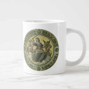 Roman Goddess Justice mit Engeln von Raphael Jumbo-Tasse