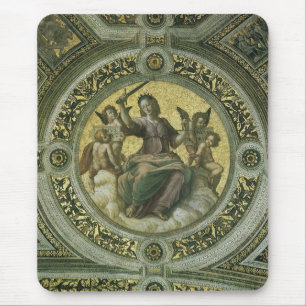 Roman Goddess Justice mit Engeln von Raphael Mousepad