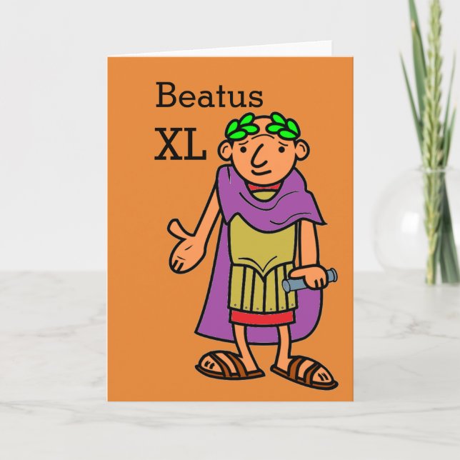 Roman Kaiser Happy 40. Geburtstagskarte Karte (Vorderseite)