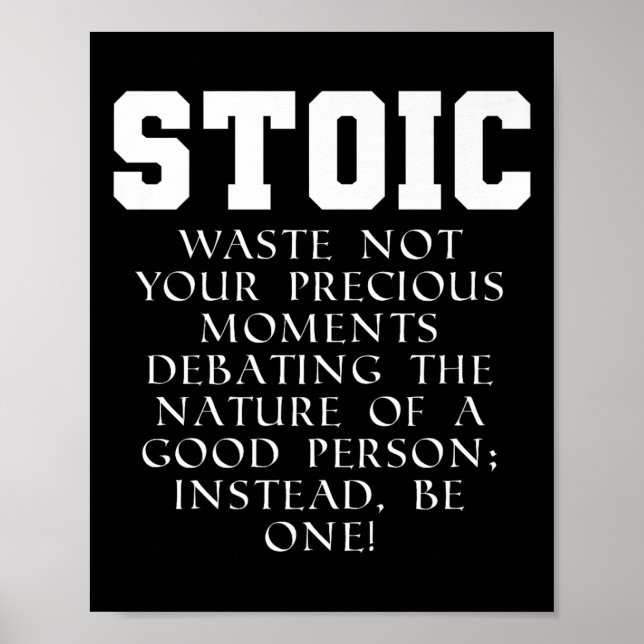 Roman Kaiserbuch Zitat Marcus Aurelius Stoic Prem Poster (Vorne)