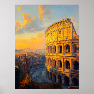 Roman Kolosseum Art Print Poster