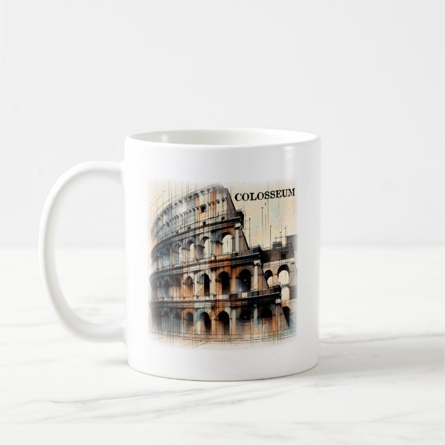 Roman Kolosseum Italien Europa Kaffeetasse (Links)