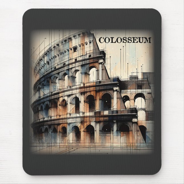 Roman Kolosseum Italien Europa Mousepad (Vorne)