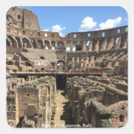 Roman Kolosseum, Italien Fotografie Quadratischer Aufkleber