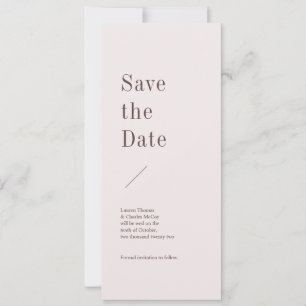 Roman Modern Save the Date Einladung
