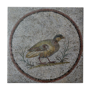 Roman Mosaics Keramik Tile, Small (4,25" x 4,25") Fliese