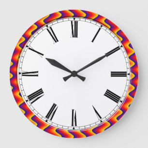 roman numbers classic looking wall clock große wanduhr