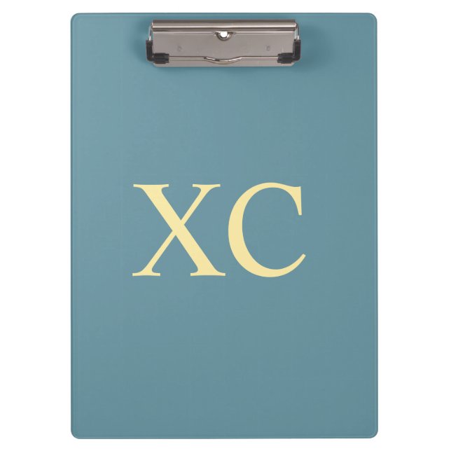 Roman Numeral 90 Zwischenablage Klemmbrett (Vorderseite)