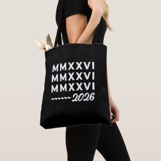 Roman Numerals MMXXVI – 2026 White Modern Typograp