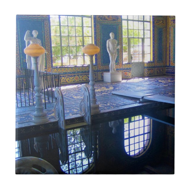 Roman Pool auf der Burg Hearst, Kalifornien Fliese (Vorderseite)