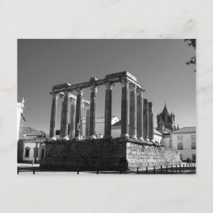 Roman Ruins Evora Portugul Postkarte