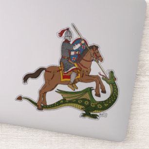 Roman Saint George und der Drache Aufkleber