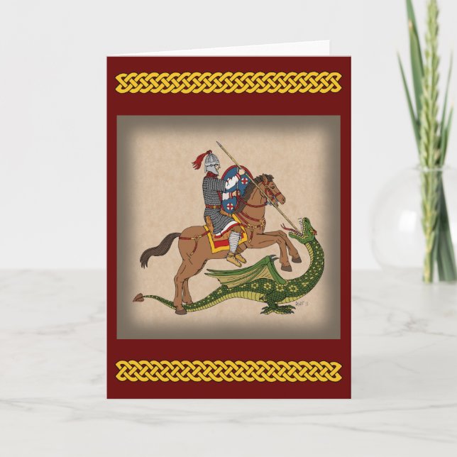 Roman Saint George und der Drache Karte (Vorderseite)