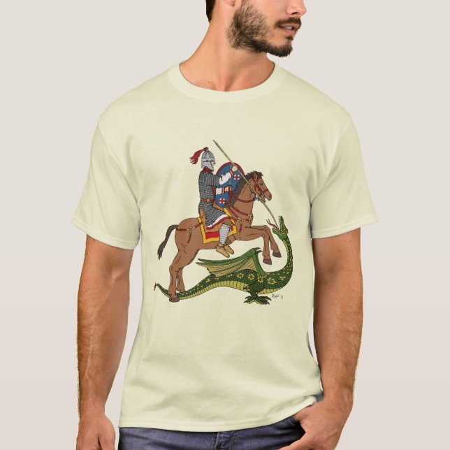 Roman Saint George und der Drache T-Shirt (Vorderseite)