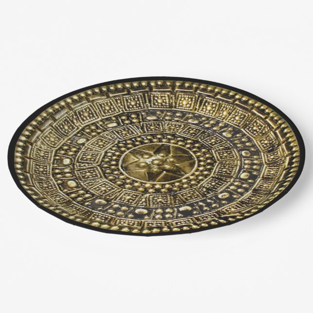 Roman Shield Pappteller (Schrägansicht)