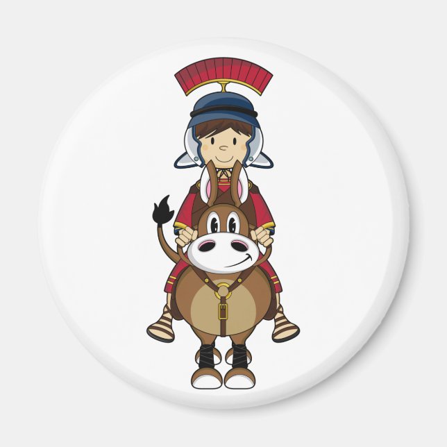 Roman Soldier & Horse Magnet (Vorne)