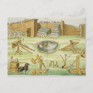 Roman Soldiers Besieging a Town, Platte 23B, Klass Postkarte