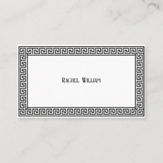 Roman Style Black & White Business Card Visitenkarte