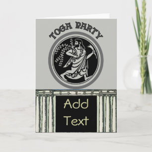 Roman Toga Party Initials bearbeiten Note Card