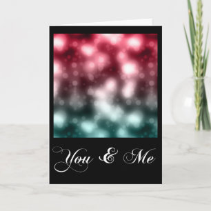 Romance Bokeh Pattern Card 2 Feiertagskarte