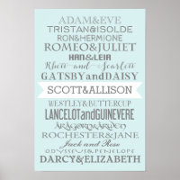 Romance Couples Custom Poster - WÄHLEN SIE IHRE FA