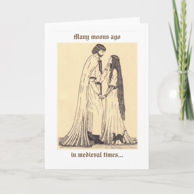 "Romance Geblüht" Dankeskarte (Vorderseite)