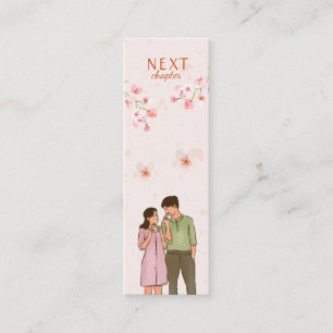 Romance Genre Pink Floral Mini Lesezeichen Telefonnummerkarte
