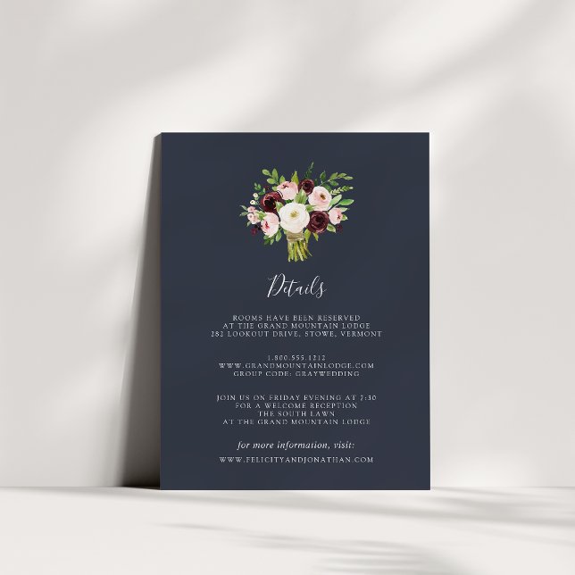 Romance Guest Information Card Begleitkarte (Von Creator hochgeladen)