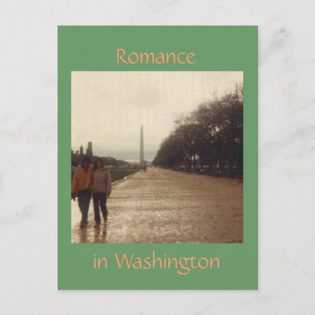 Romance in Washington Postkarte (Vorderseite)