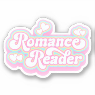 Romance Reader Pastel Retro Kostenvoranschlag Aufkleber