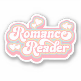 Romance Reader Pastel Retro Kostenvoranschlag Aufkleber