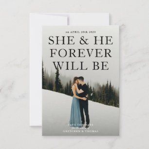 Romance Roman-Save the Date Mitteilung Save The Date