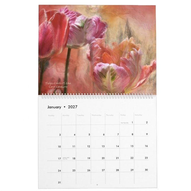 Romance Sammlungs-Blumenkunstsammlung 2013 Kalender (Jan 2027)