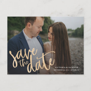 Romance Save the Date Postkarte